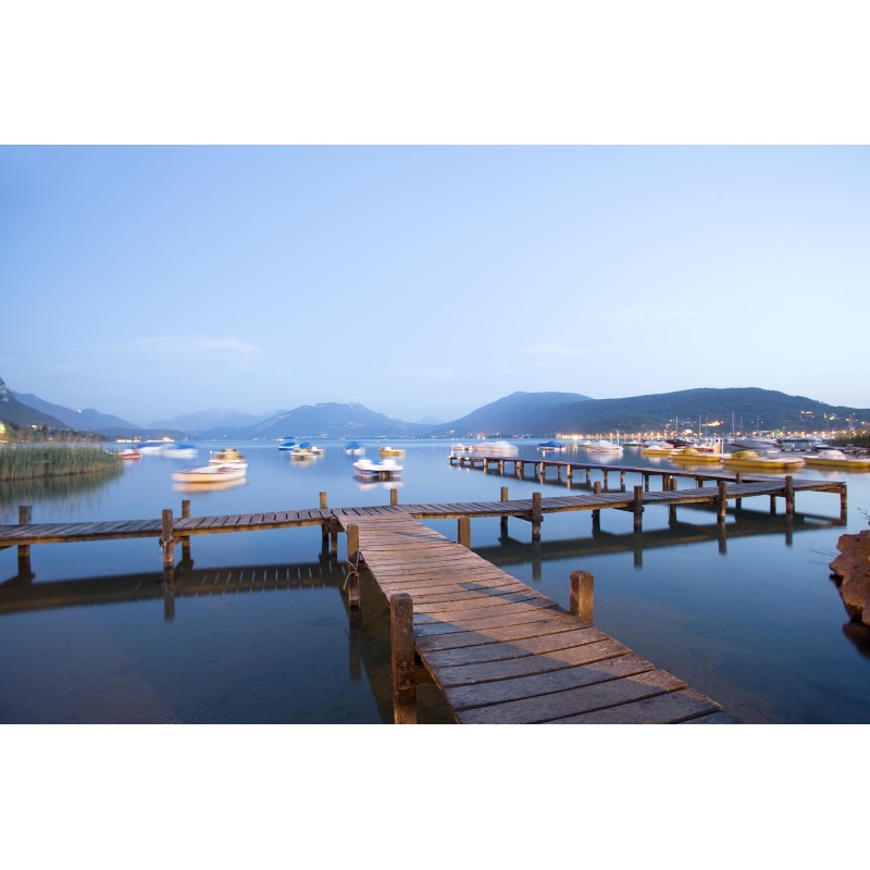 Longue pose au bord du lac